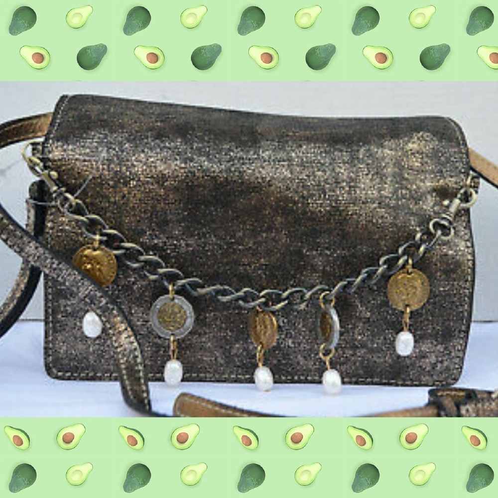 🎁🔥Patricia Nash Metallic Exotic Lizard Lanza - Picture 2 of 14